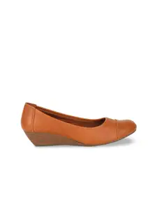 Bata Women Brown Solid Pumps