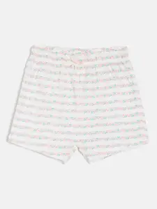 MINI KLUB Infant Girls Pack Of 3 Printed Regular Fit Regular Shorts