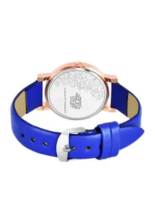 SWADESI STUFF Girls Blue Leather Analogue Watch SDS 122 BLUE