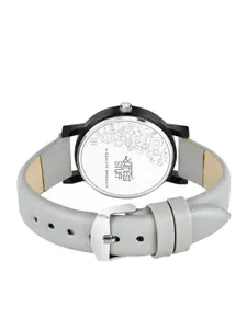 SWADESI STUFF Girls Grey Leather Analogue Watch SDS 121 GREY