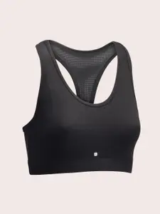 Domyos By Decathlon Women Black Low Support Padded Sports Bra