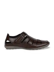 Bata Men Brown Shoe-Style Sandals