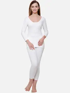 BODYCARE INSIDER Women White Solid Thermal Top