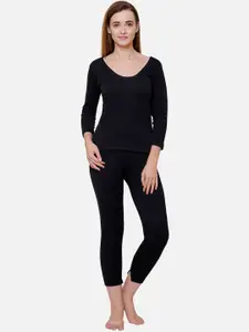 BODYCARE INSIDER Women Black Solid Thermal Top