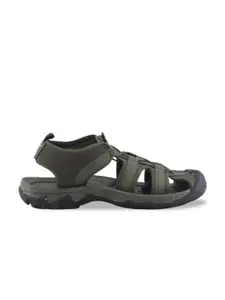 Khadims Men Olive Green Fisherman Sandals