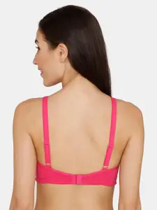 Rosaline by Zivame Pink Everyday Bra - Half Coverage