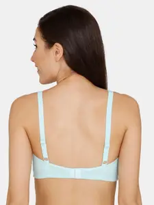 Rosaline by Zivame Blue Solid Non-Wired Non Padded Everyday Bra RO00ROAP01ABLUE