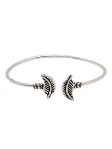 Shoshaa Silver-Plated Oxidised Cuff Bracelet