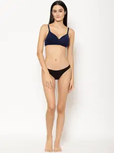 Floret Pack of 2 Heavily Padded Medium-Coverage Non-Wired Seamless Push-Up Bra