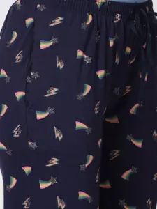 Kryptic Women Pack Of 2 Printed Lounge Pants