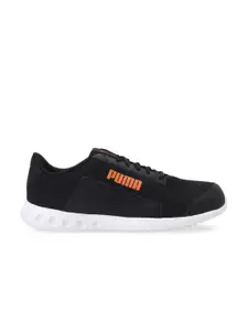 Puma Men Black Mesh Chrome Running Shoes
