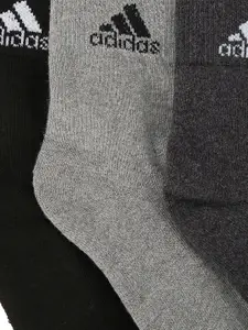 ADIDAS Men Pack Of 3 Assorted Ankle-Length Socks