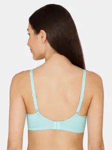 Zivame Women Blue Solid Non-Padded Wireless Everyday Bra ZI1882CORECBLUE
