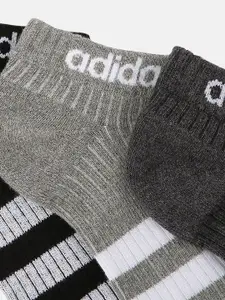 ADIDAS Men Pack Of 3 Assorted Ankle-Length Socks