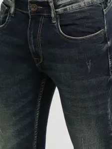 Pepe Jeans Men Blue Slim Fit Mid-Rise Low Distress Jeans