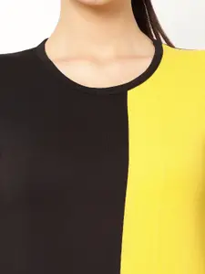 MACK JONNEY Women Multicoloured Striped Hood T-shirt