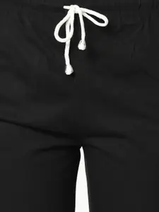 MACK JONNEY Women Pack of 2 Black & Navy Blue Solid Lounge Pants