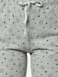 MACK JONNEY Women Pack of 2 Grey Printed Lounge Pants