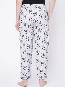 FashionRack Women Grey Printed Lounge Pants