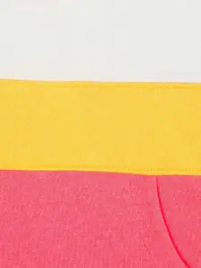 Cherry Crumble Boys Grey Colourblocked Hooded Sweatshirt