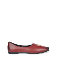 Bata Men Brown Leather Mojaris