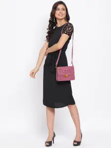 Oxolloxo Women Black Solid A-Line Dress