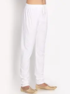 Manyavar Men Blue & White Chikankari Embroidered Kurta with Pyjamas