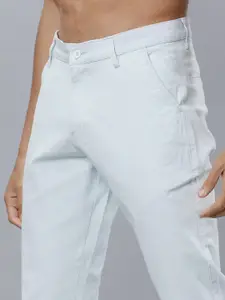 HIGHLANDER Men Blue Slim Fit Solid Regular Trousers