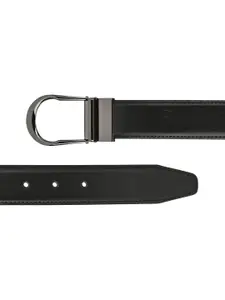 Calvadoss Men Black Solid Belt