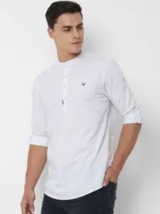 Allen Solly Sport Men White Regular Fit Printed Casual Shirt