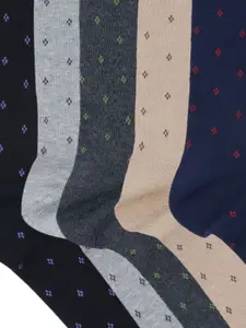 Socksxpress Men Pack of 5 Assorted Polka Calf-Length Socks