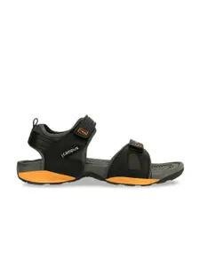 Campus 3K-905 Men Black Sports Sandals