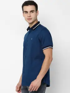 Allen Solly Sport Men Blue Regular Fit Solid Casual Shirt