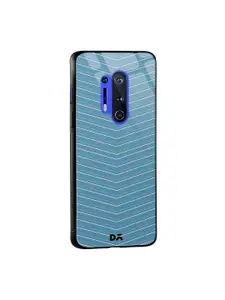 DailyObjects Teal Blue Blueberry Broken Twills OnePlus 8 Pro Glass Mobile Case