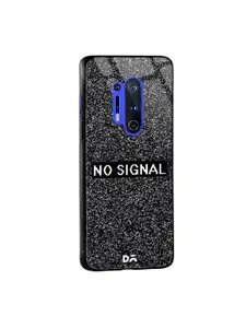 DailyObjects Black No Signal OnePlus 8 Pro Glass Mobile Cover