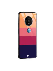 DailyObjects Oarnge & Pink Quin OnePlus 7T Glass Mobile Cover