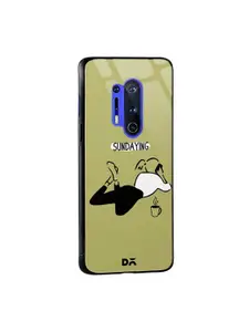 DailyObjects Green & Black Sundaying OnePlus 8 Pro Glass Mobile Cover
