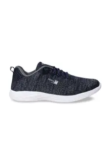 Liberty Men Navy Blue Mesh Running Shoes