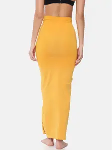 GOLDSTROMS Women Yellow Solid Saree Shapewear SSWR-YEL