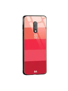 DailyObjects Red & Peach Berry Quin OnePlus 7 Glass Mobile Case
