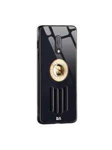 DailyObjects Black & Gold-Toned Radio OnePlus 7 Glass Mobile Case