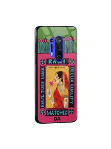 DailyObjects Pink & Green Rani Matchbox OnePlus 8 Pro Glass Mobile Case