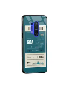 DailyObjects Teal Green & Beige Goa City Tag OnePlus 8 Pro Glass Mobile Case
