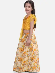 BownBee Yellow Ready to Wear Lehenga & Blouse with Dupatta