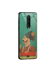 DailyObjects Green & Red Rajput Facial Hair OnePlus 8 Glass Mobile Case