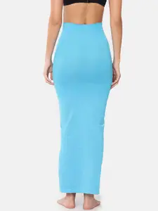 GOLDSTROMS Women Turquoise Blue Solid Saree Shapewear SSWR-TURQ