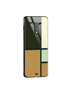 DailyObjects Black & Brown Window OnePlus 7 Glass Mobile Case
