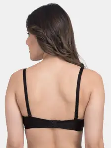 Tweens Pack Of 2 Black Solid Non-Wired Heavily Padded T-shirt Bra