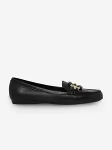 ALDO Women Black Leather Loafers
