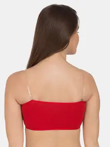 Tweens Pack of 2 Red Solid Non-Wired Lightly Padded Everyday Bras